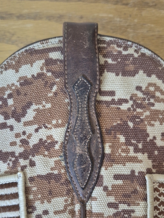 Ariat Sport Patriot Western Men Sz 7 Brown Sand Camo Square Toe US Flag Boots main image 4